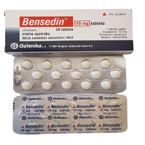 What is the use of bensedin diazepam and its possible side effects?